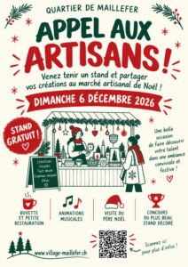 Marchรฉ artisanal de Noรซl dimanche 6 dรฉcembre 2026